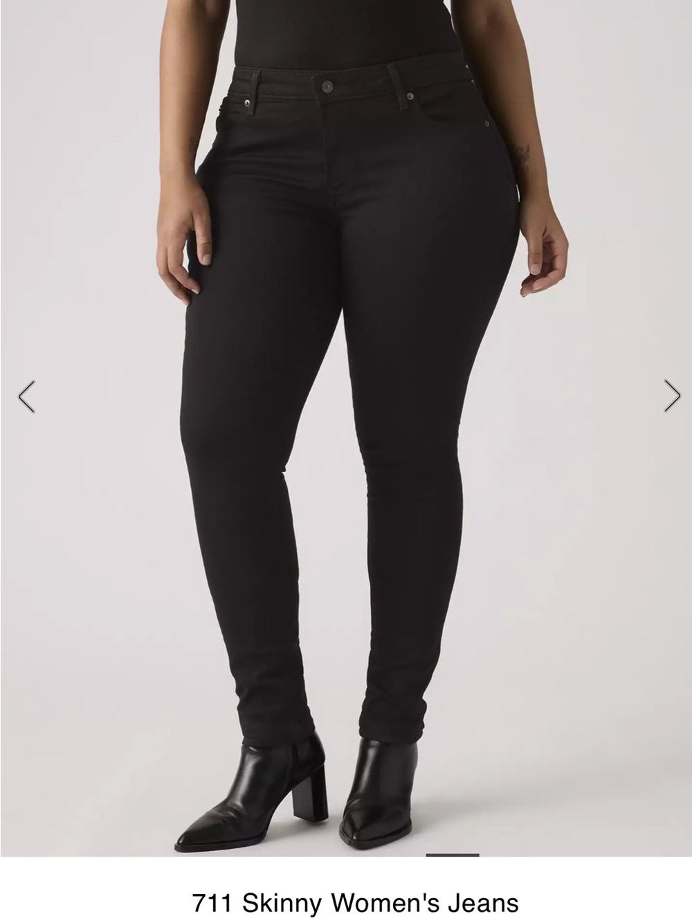 Levi's Black Skinny Jeans - 711 Style